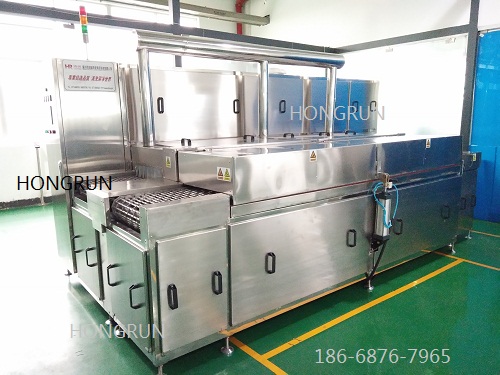 通過式零部件噴淋清洗干燥機(jī)，燃油泵部件清洗機(jī)